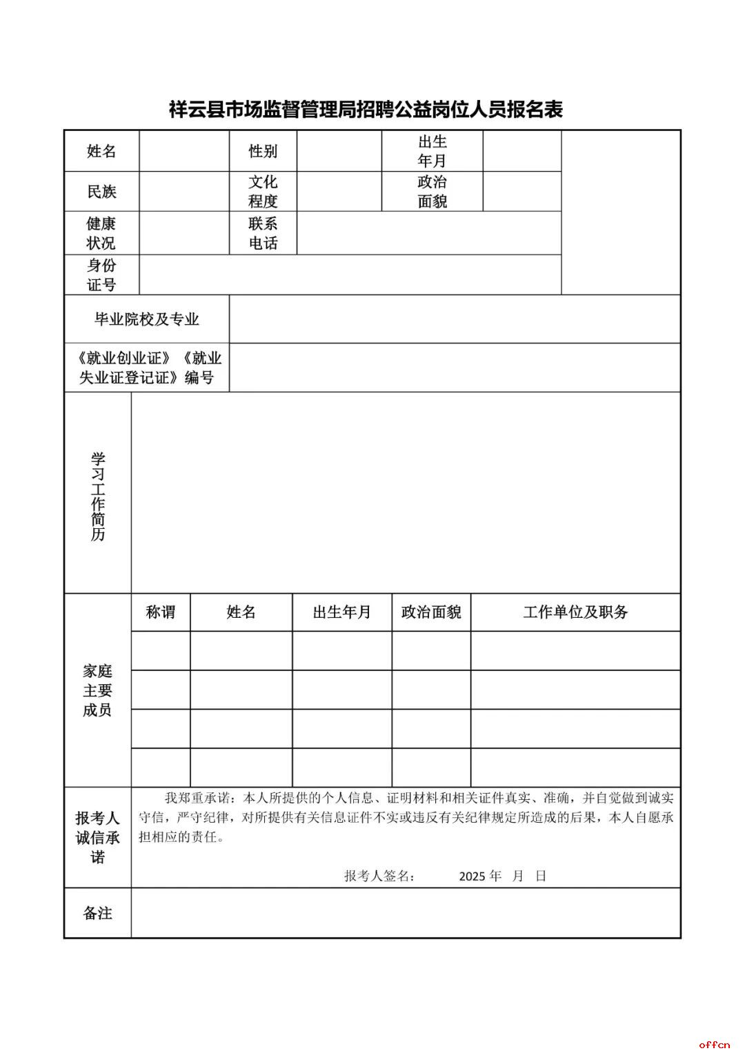 2025大理州祥云县市场监督管理局公益性岗位人员招聘公告（2人）-1.jpg